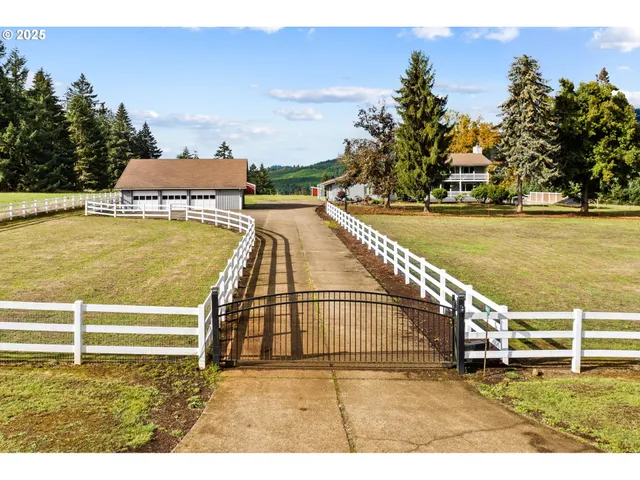 a view of a swimming pool with an ocean view