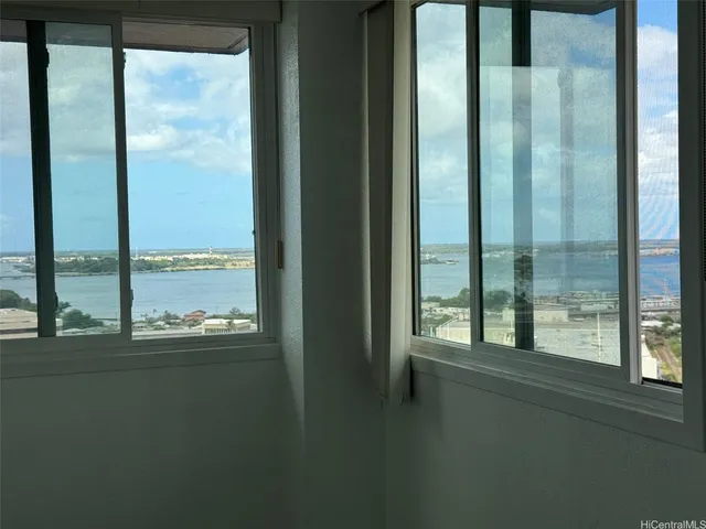 a view of a room with window