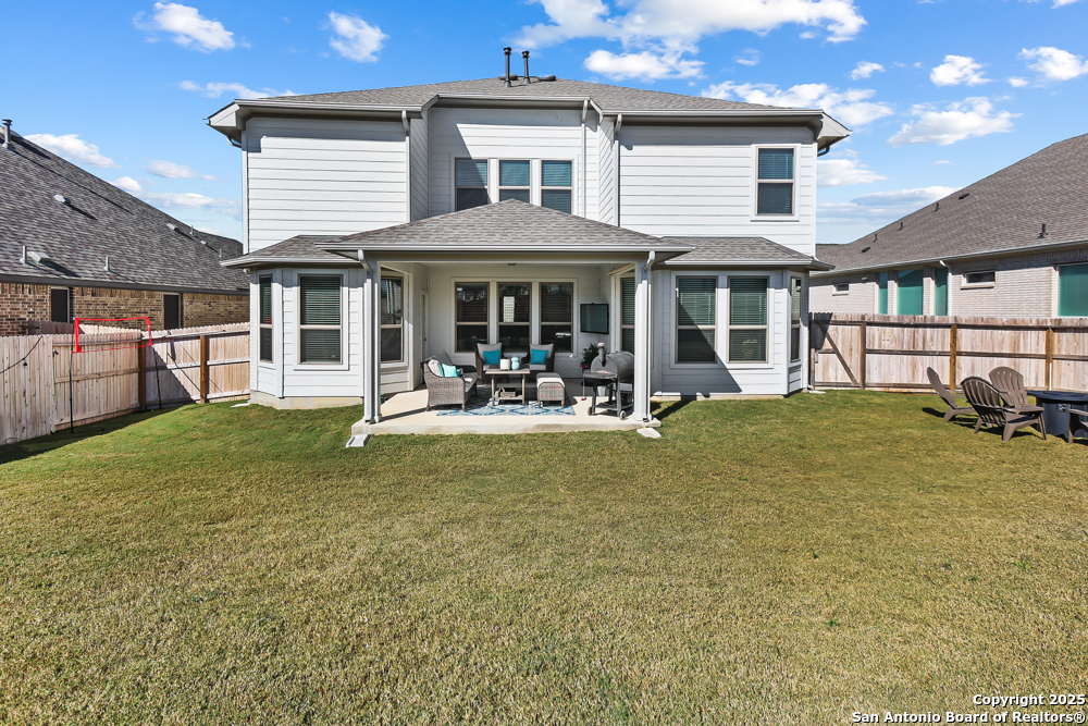 315 Canton Chase Cibolo, TX 78108 - Photo 30 of 36 a view of a house with a backyard and sitting area