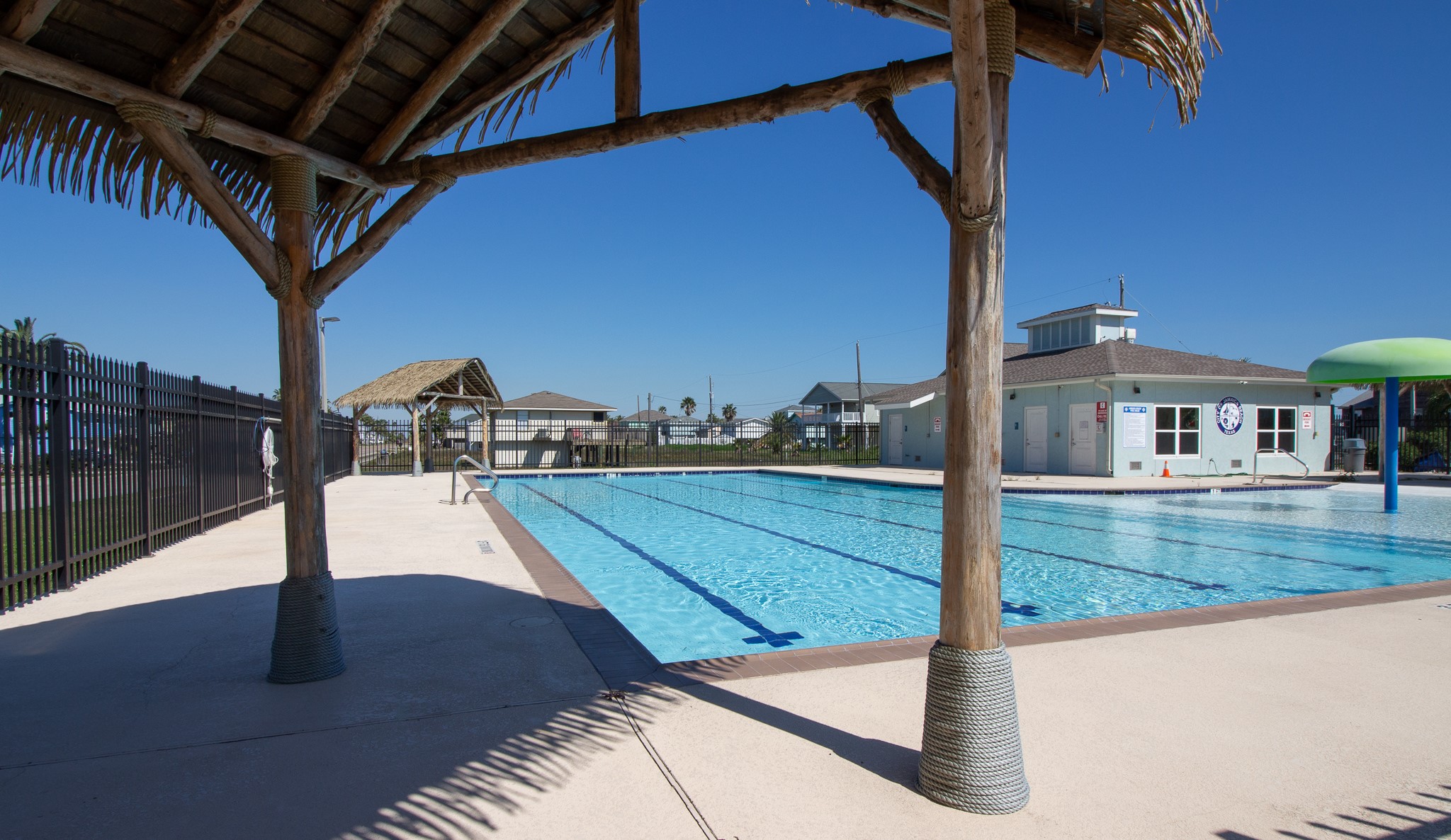16618 Jean Lafitte Road Jamaica Beach, TX 77554 - Photo 47 of 47 a view of swimming pool with a patio