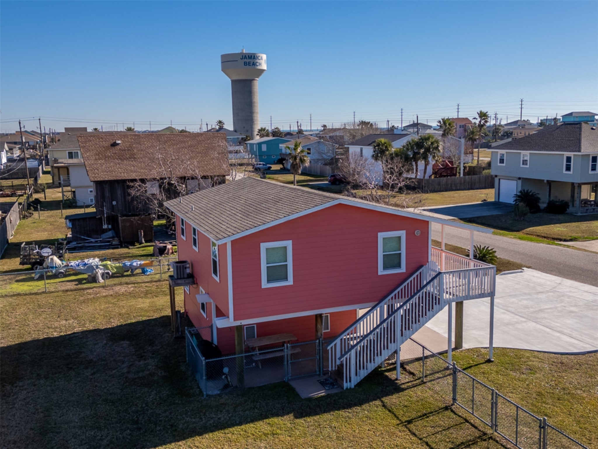 16618 Jean Lafitte Road Jamaica Beach, TX 77554 - Photo 5 of 47 a view of a terrace with sitting area