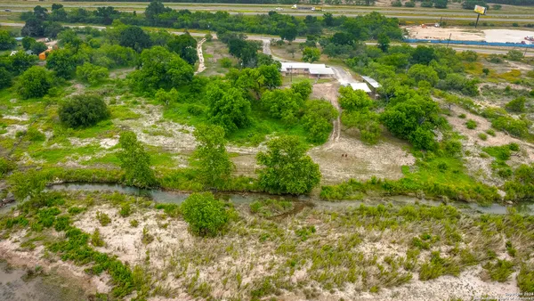 a view of a lake with houses
