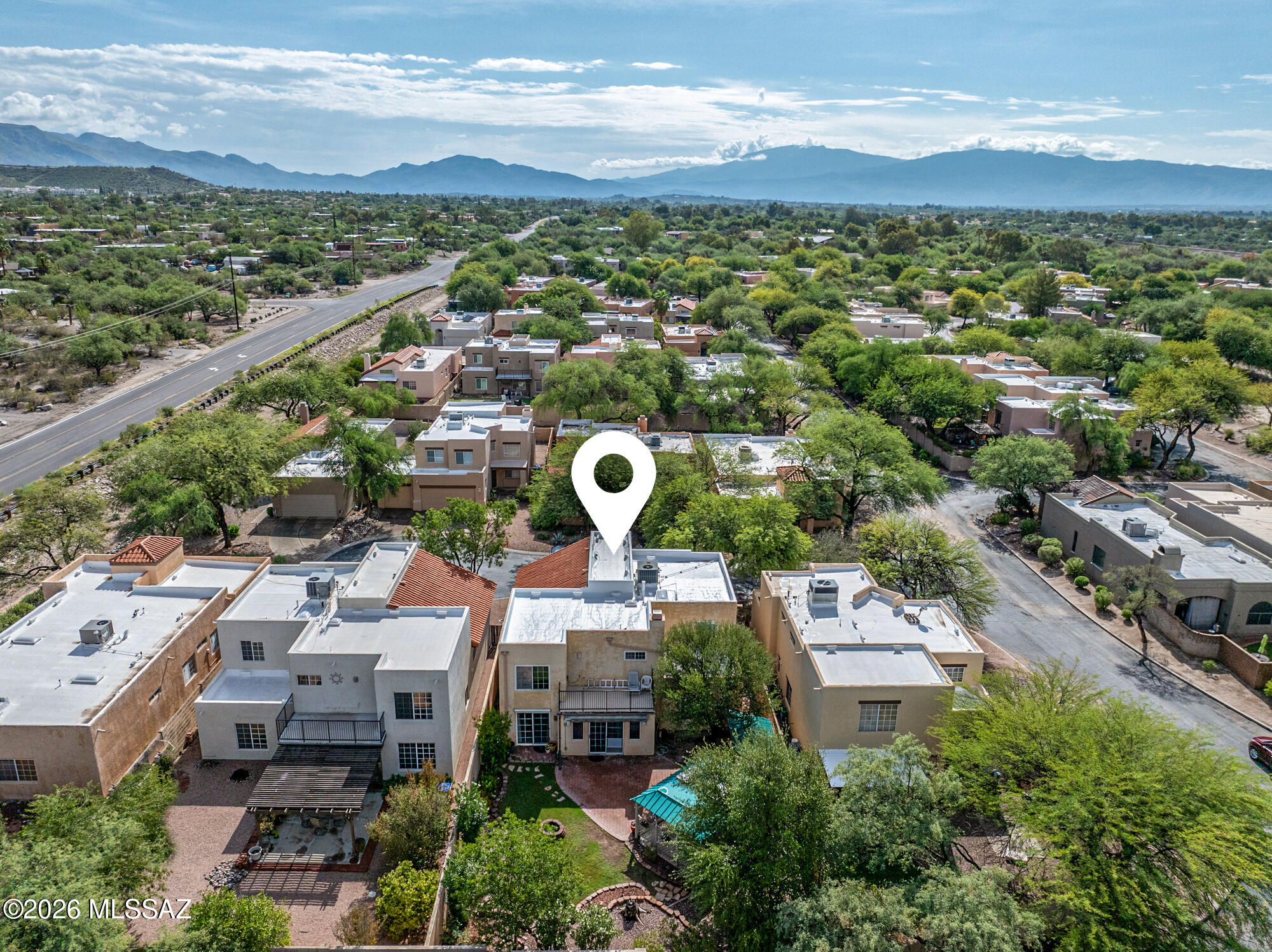 3377 North Apache Plume Court Tucson, AZ 85750 - Photo 43 of 43 Aerial view of home and area looking east
