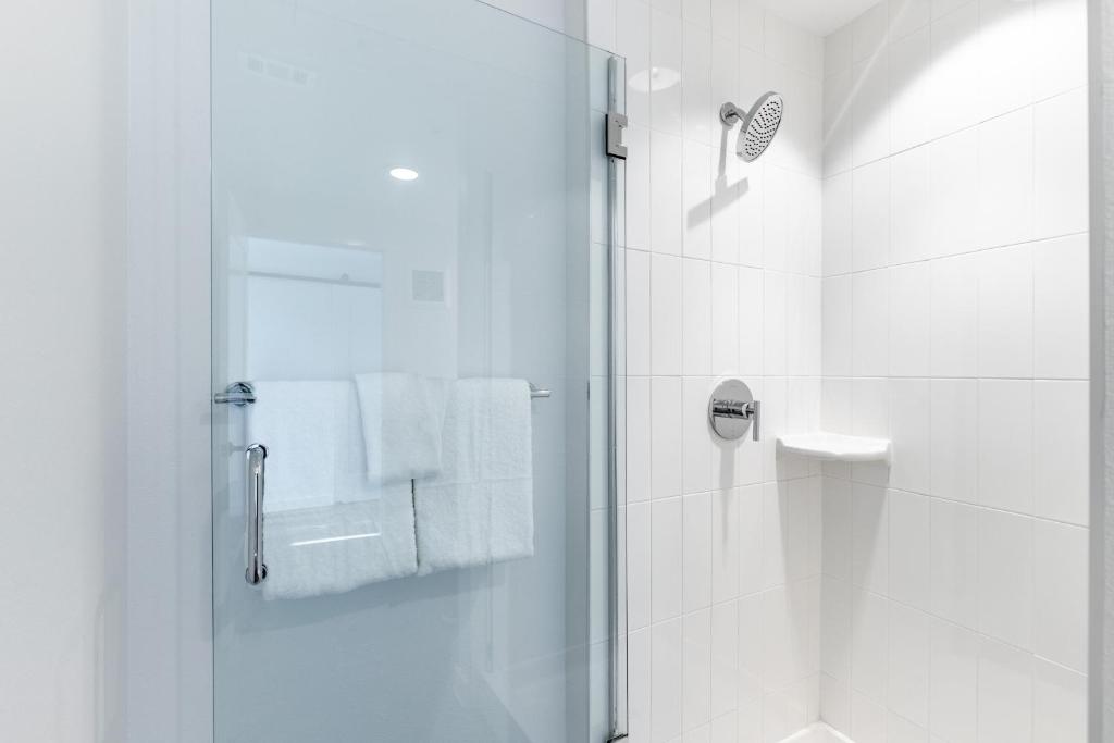 49 Navasota Street, Unit 201 Austin, TX 78702 - Photo 11 of 13 Full bath featuring a shower stall