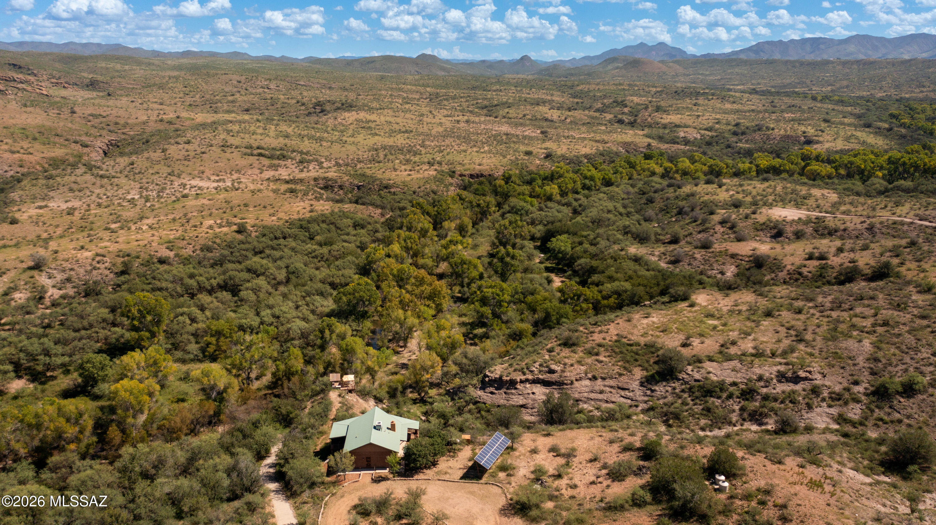 225 Camino Las Barrancas Rio Rico, AZ 85648 - Photo 4 of 50 Aerial West/Sonoita Creek View