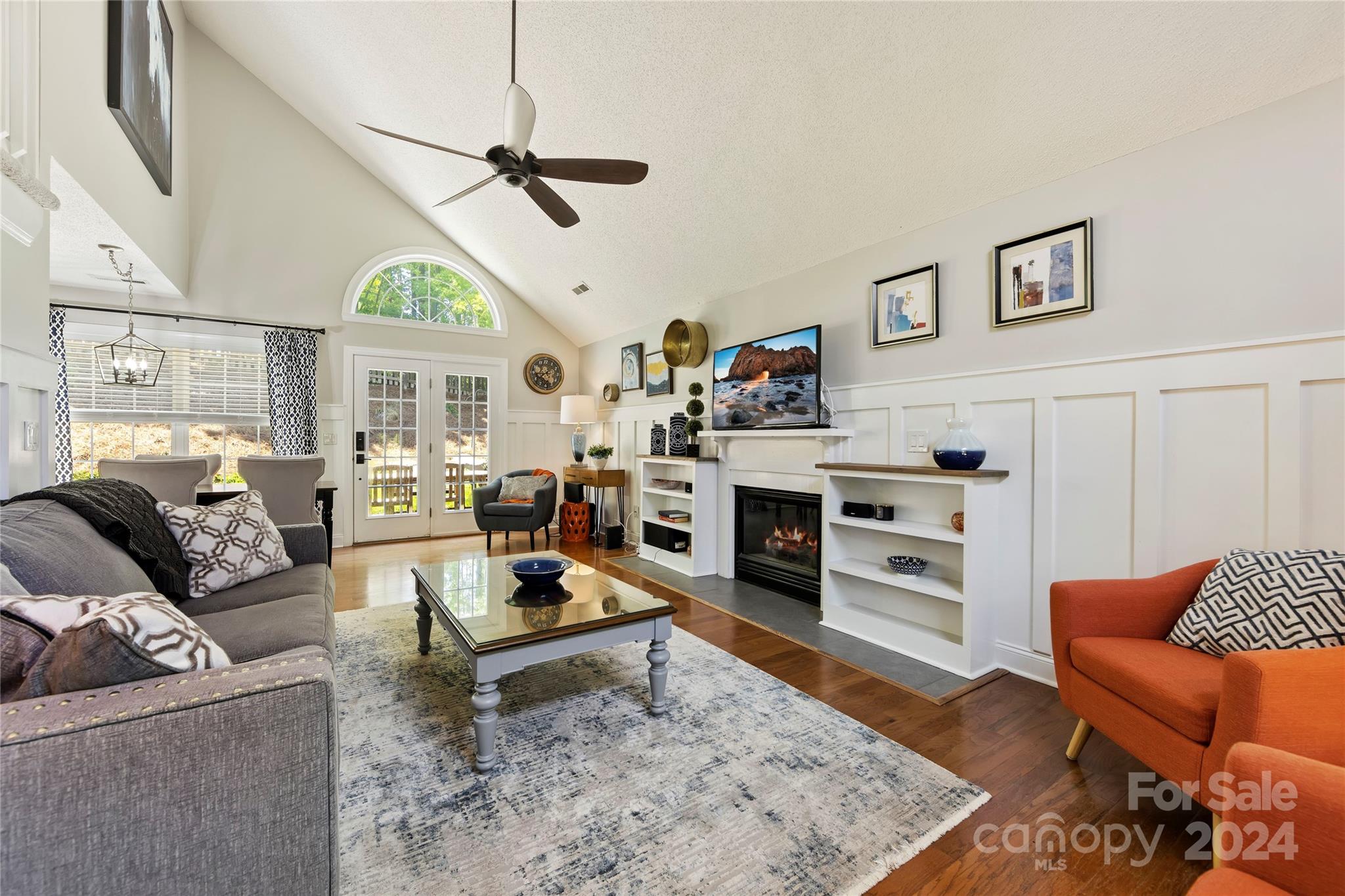 1313 Crown Ridge Drive Fort Mill, SC 29708 - Photo 5 of 35 a living room with furniture and a fireplace