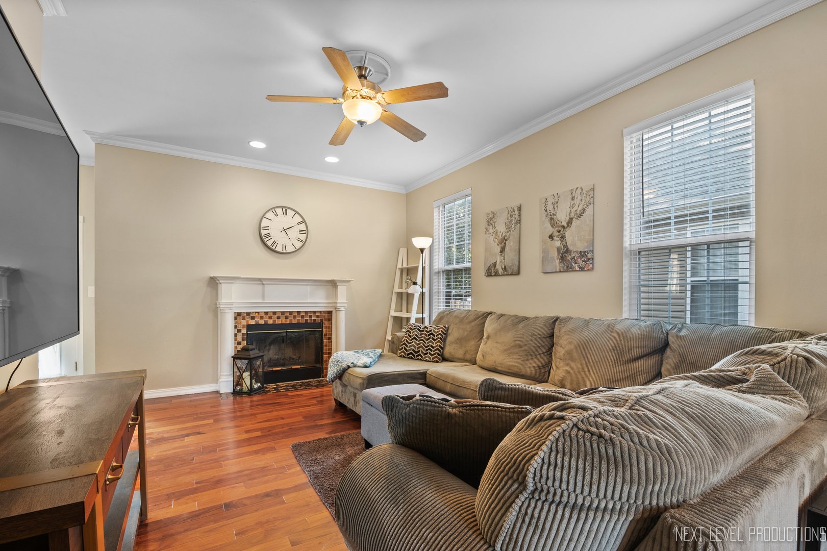 1683 Kautz Road Aurora, IL 60504 - Photo 11 of 26 a living room with furniture and a fireplace