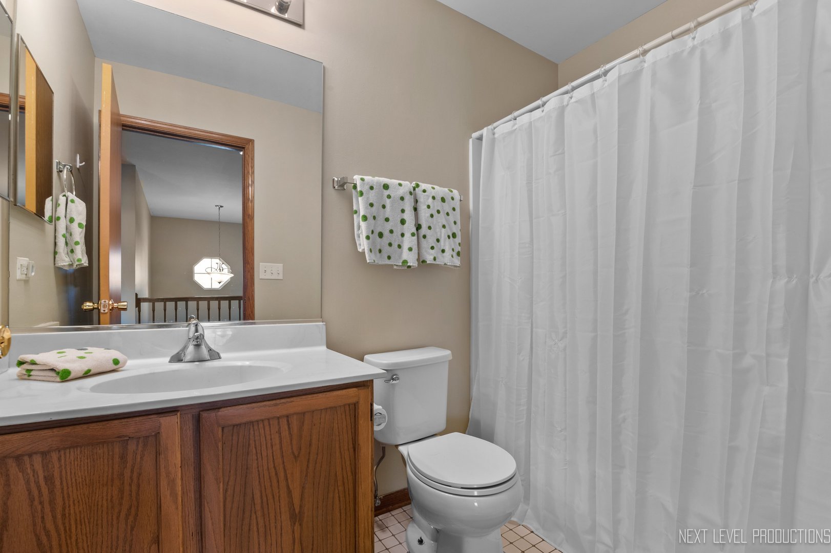 1683 Kautz Road Aurora, IL 60504 - Photo 18 of 26 a bathroom with a granite countertop sink toilet and a mirror