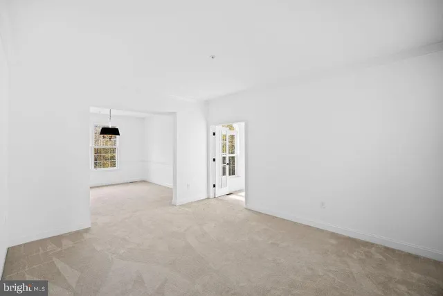 a view of an empty room