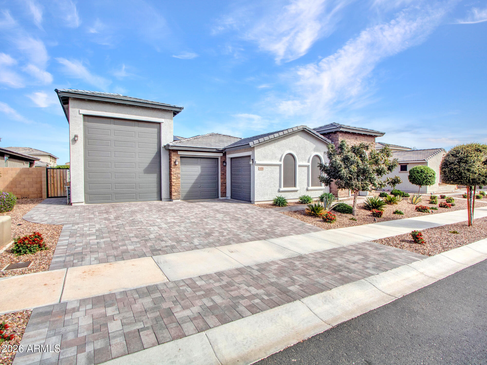 Beautiful Paver Parking for Four
