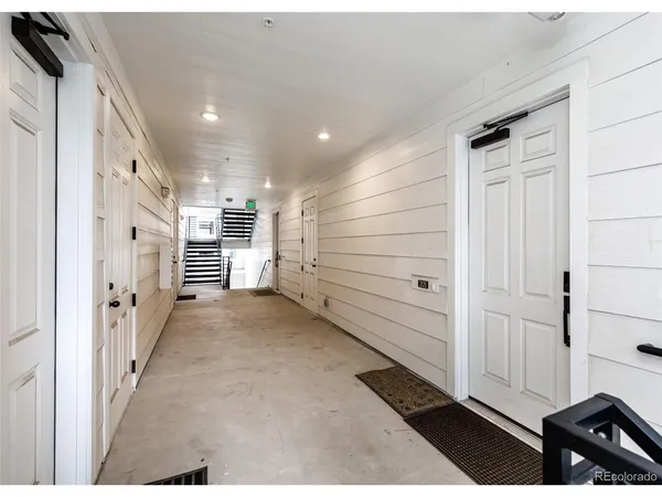 a view of a utility room with closet