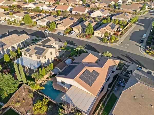 an aerial view of a city