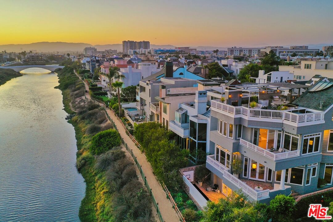 a view of city with ocean