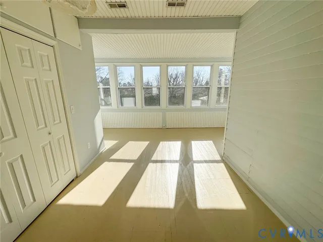 a view of an empty room