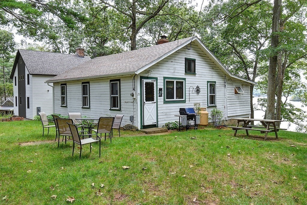 20 Old Acres Road Holland, MA 01521 - Photo 34 of 36 a backyard of a house with table and chairs