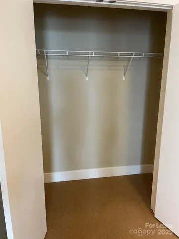 a close view of closet