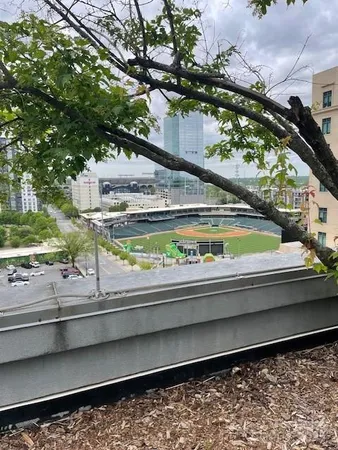 a view of statue sitting in a window