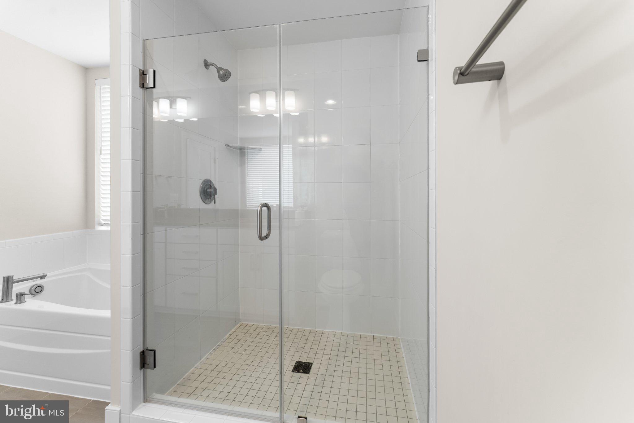 2827 24th Road South Arlington, VA 22206 - Photo 41 of 48 Sleek glass shower in modern bath.