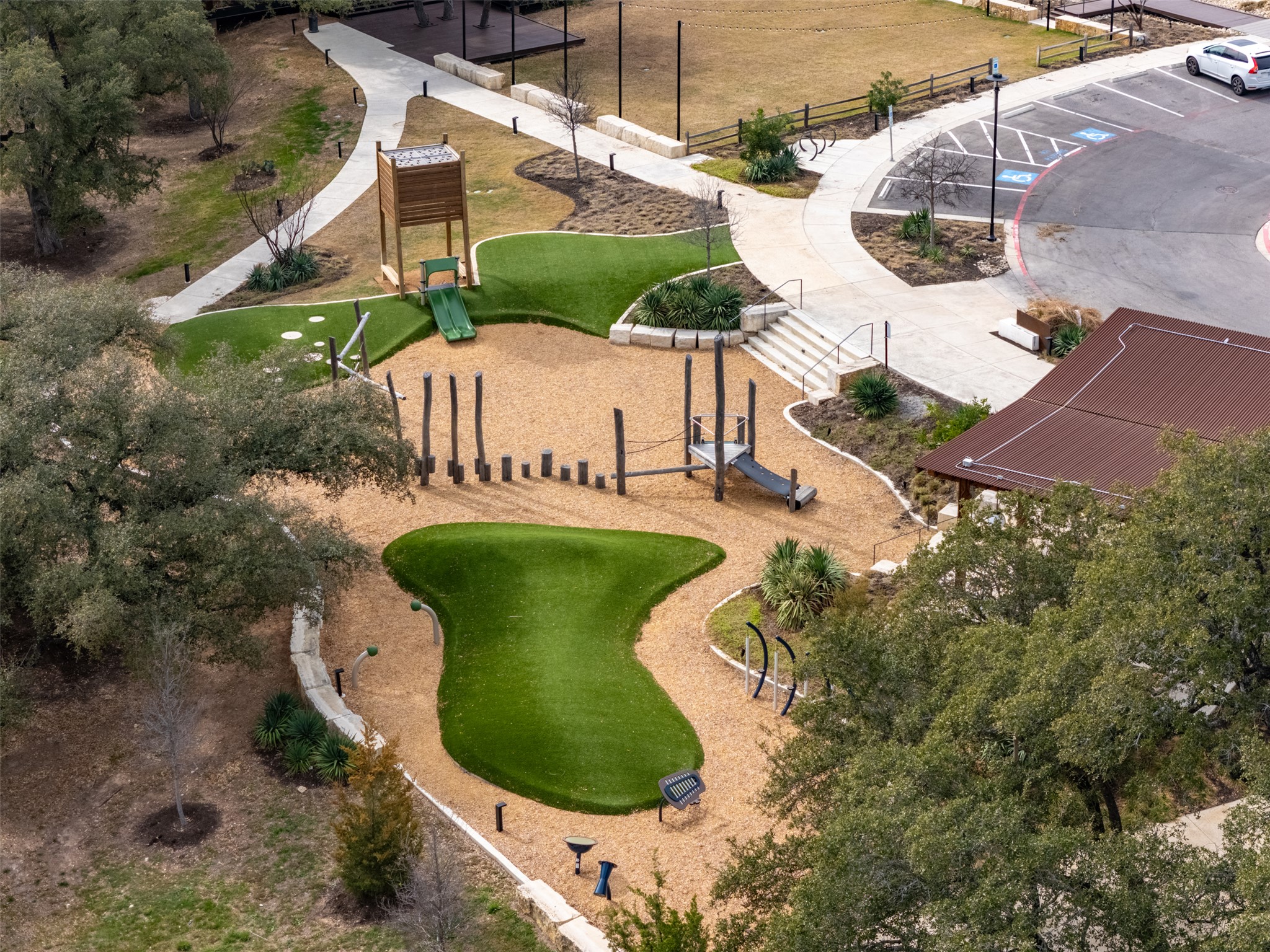 233 Arrowhead Mound Road Georgetown, TX 78628 - Photo 36 of 40 Aerial view of a park