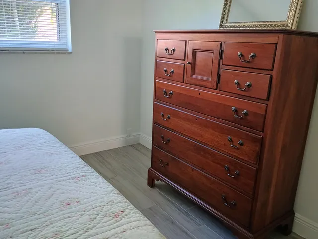 a view of dresser