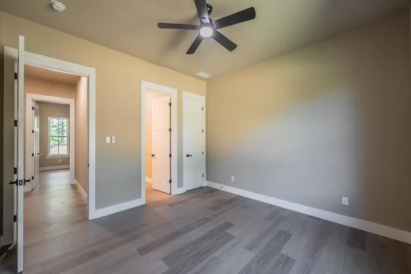 an aerial view of a house having outdoor space
