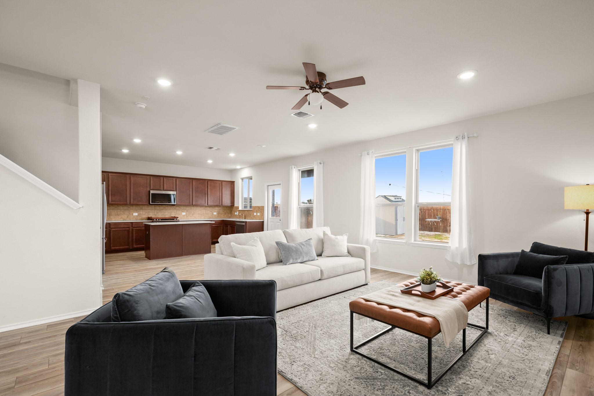 2300 Cliffbrake Way Georgetown, TX 78626 - Photo 5 of 28 a living room with furniture and a large window