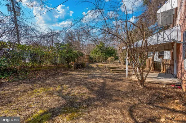 a view of backyard of house