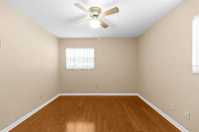 an aerial view of a house having swimming pool