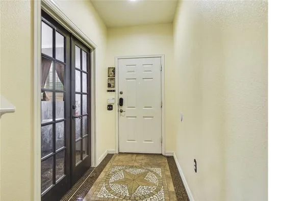 a view of front door