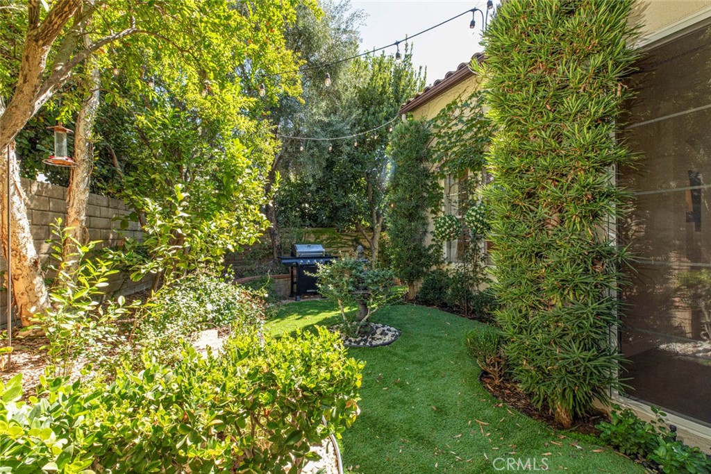 23301 Montecito Place Valencia, CA 91354 - Photo 31 of 45 a view of a yard with plants and large trees