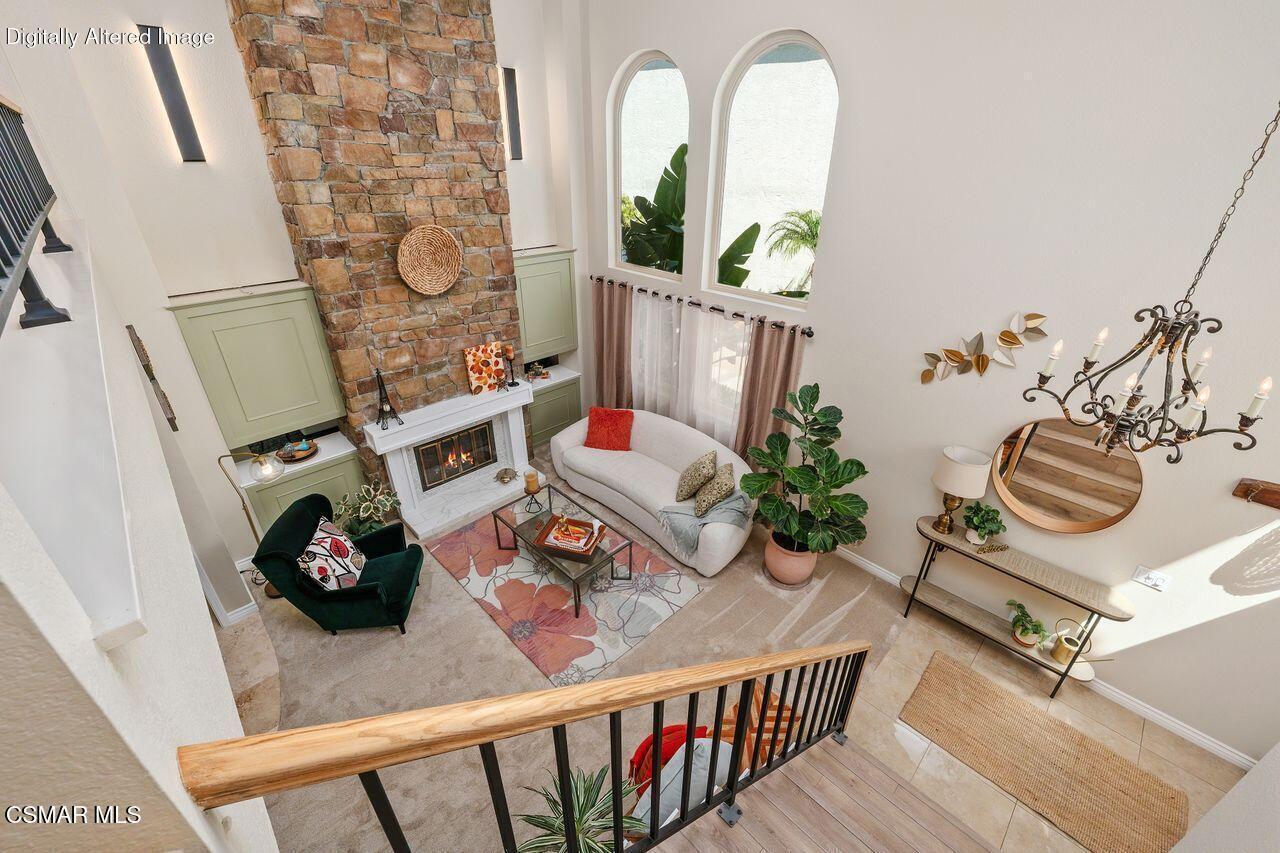885 Congressional Road Simi Valley, CA 93065 - Photo 37 of 44 a view of living room with furniture and a fireplace