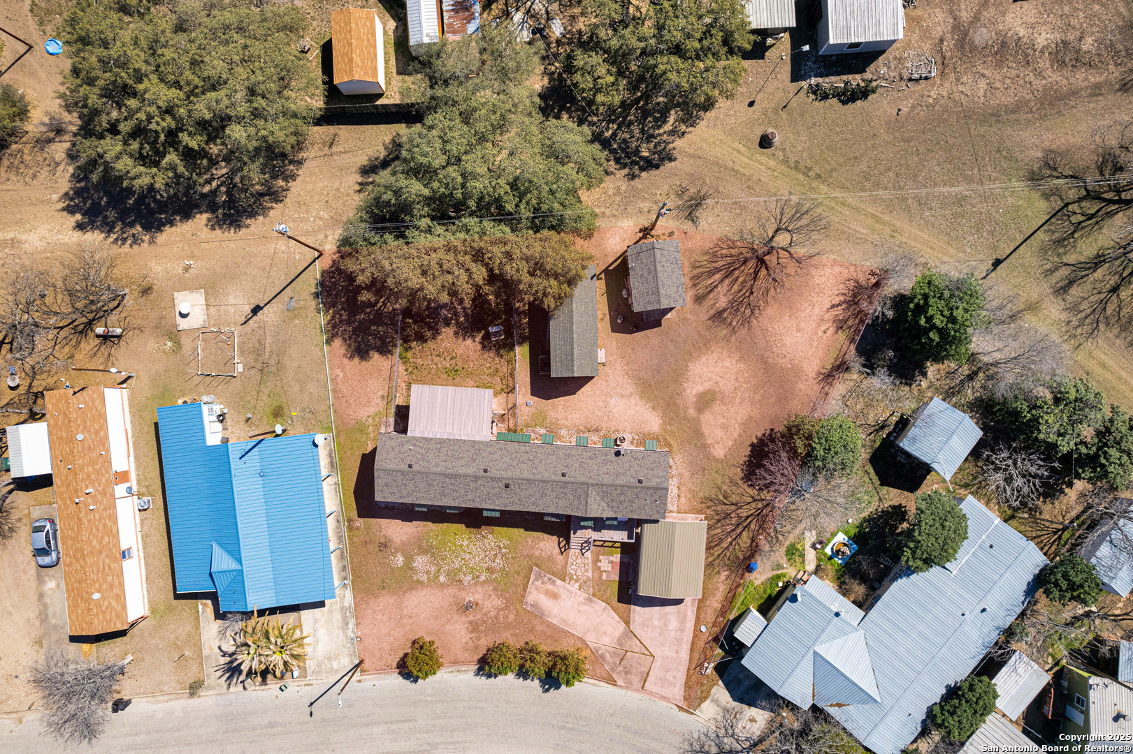 36 Retama Road Brackettville, TX 78832 - Photo 23 of 36 an aerial view of a house with a yard
