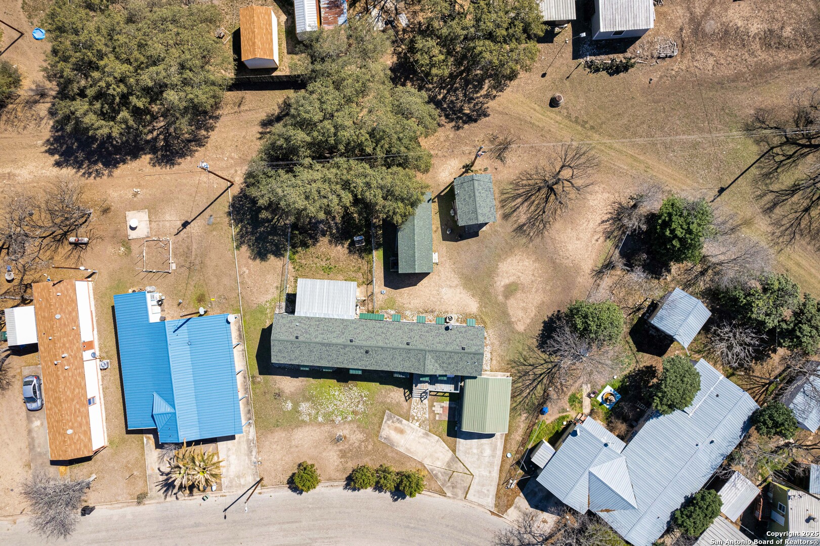 36 Retama Road Brackettville, TX 78832 - Photo 24 of 36 an aerial view of a house with a yard