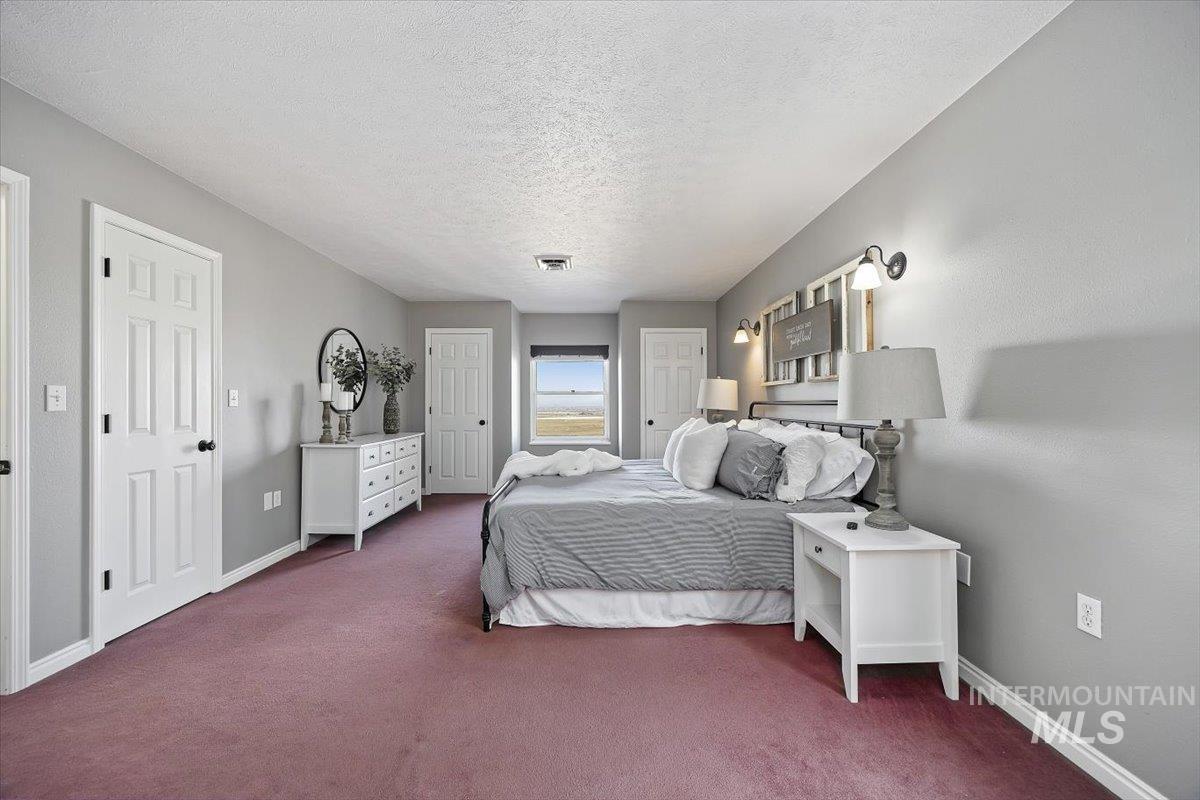 899 East 500th Street South Declo, ID 83323 - Photo 27 of 50 Bedroom featuring a textured ceiling and carpet flooring