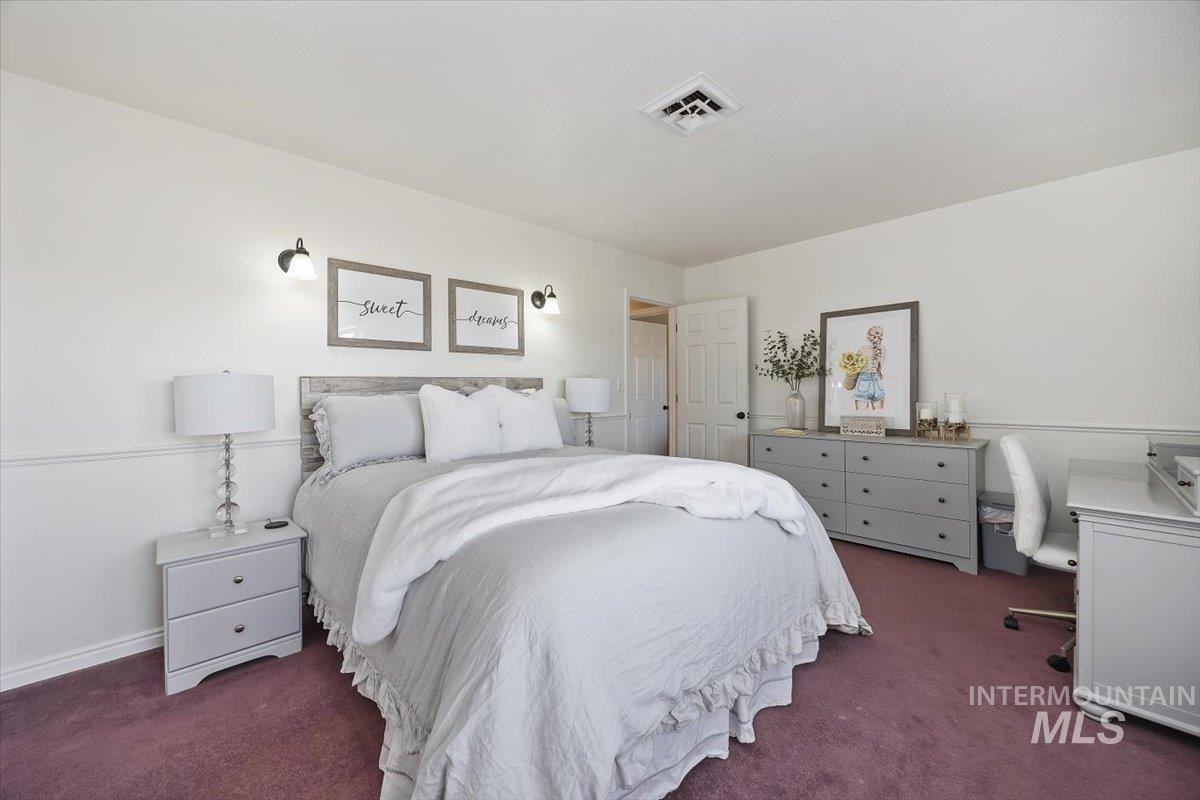 899 East 500th Street South Declo, ID 83323 - Photo 30 of 50 Bedroom featuring dark colored carpet and an office area