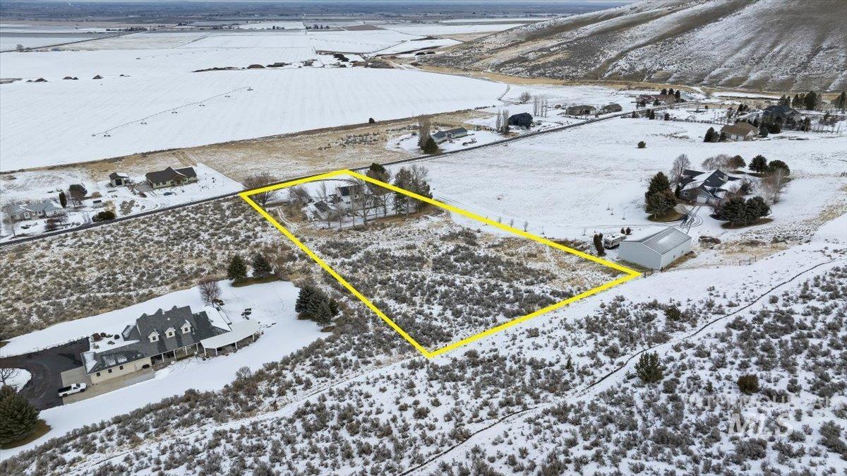 899 East 500th Street South Declo, ID 83323 - Photo 47 of 50 Snowy aerial view with a rural view