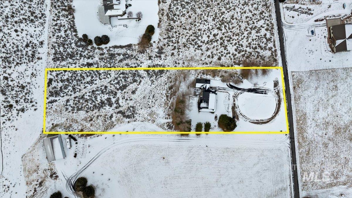 899 East 500th Street South Declo, ID 83323 - Photo 49 of 50 Aerial overview of property's location featuring property parcel outlined