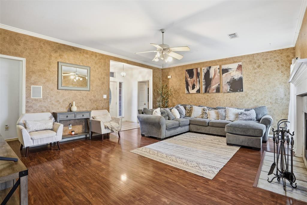 1970 Farm To Market Road 2264 Decatur, TX 76234 - Photo 5 of 27 a living room with furniture and a chandelier