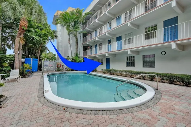 a view of outdoor space yard and swimming pool