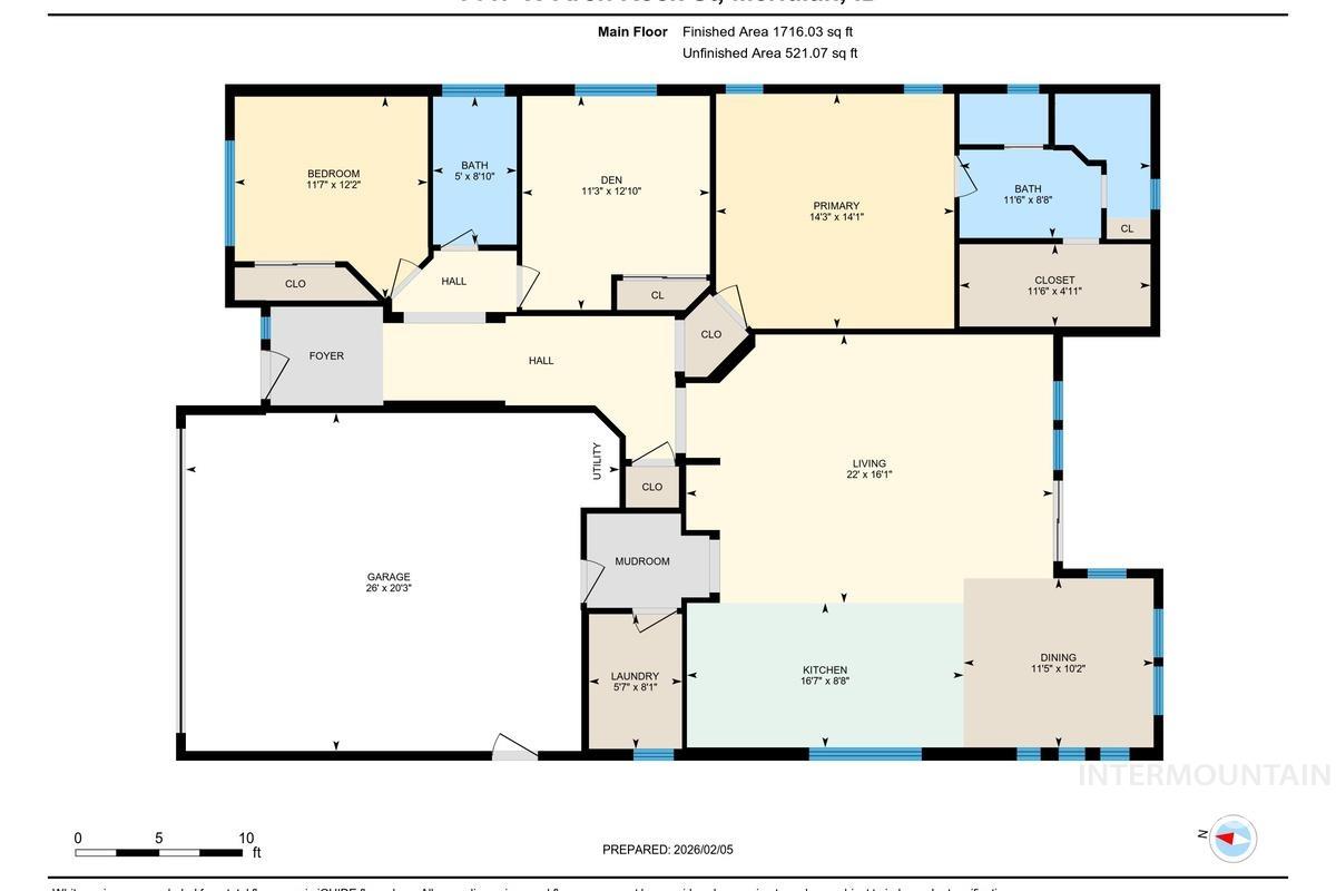 1447 West Arch Rock Street Meridian, ID 83646 - Photo 43 of 43 View of floor plan / room layout