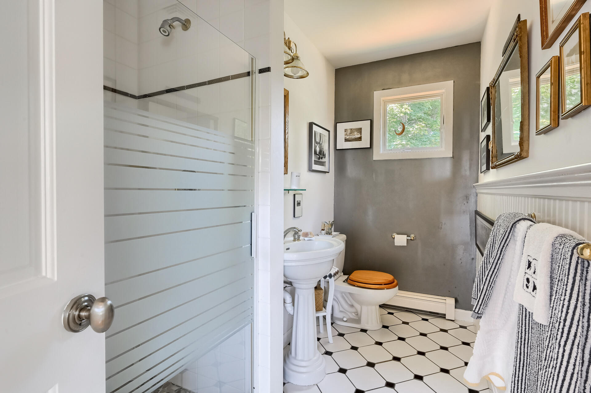 95 Chequessett Neck Road Wellfleet, MA 02667 - Photo 48 of 75 a bathroom with a sink toilet and shower