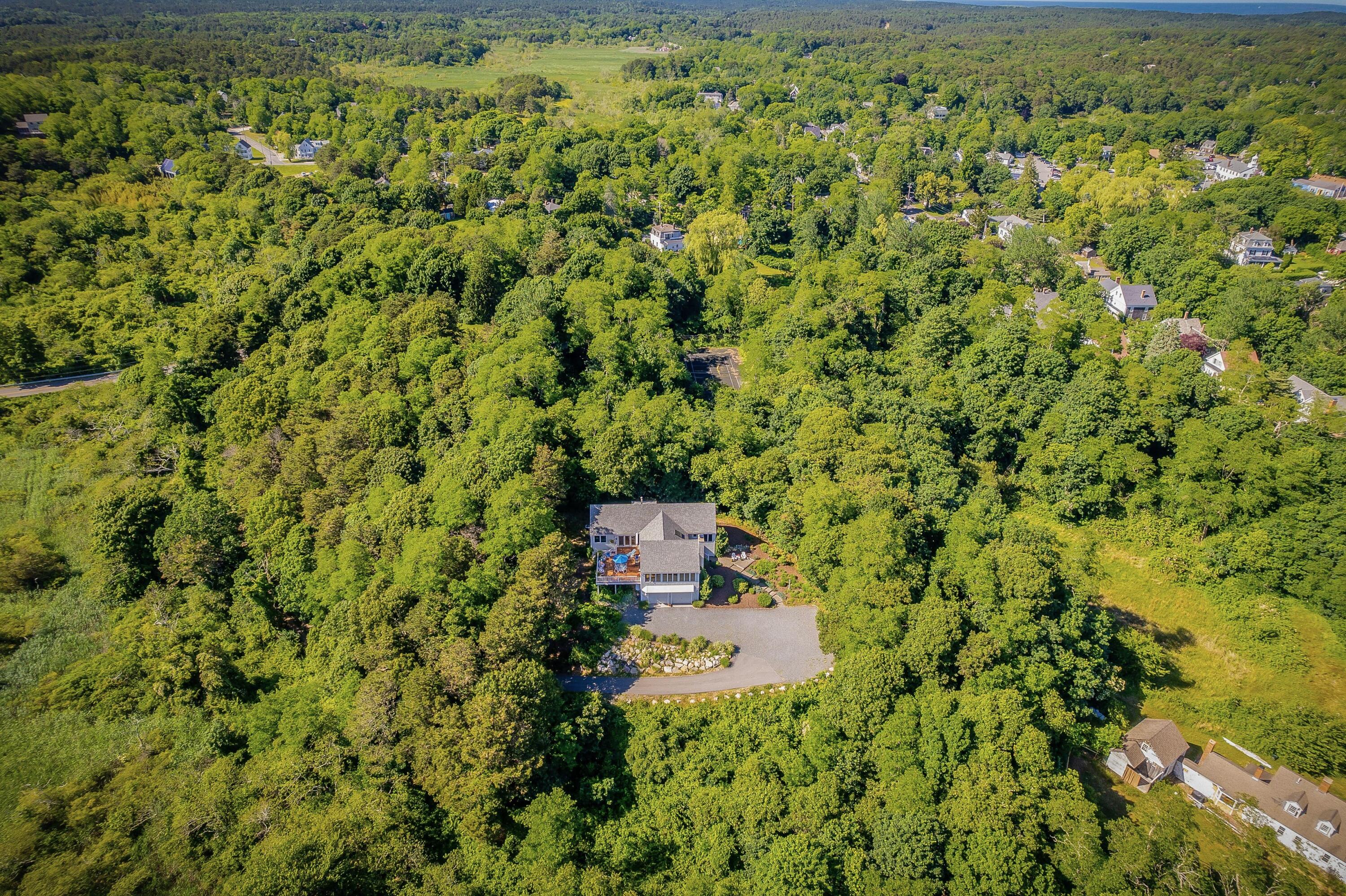 95 Chequessett Neck Road Wellfleet, MA 02667 - Photo 67 of 75 a view of a big yard with lots of bushes