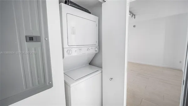 a view of balcony with a potted plant
