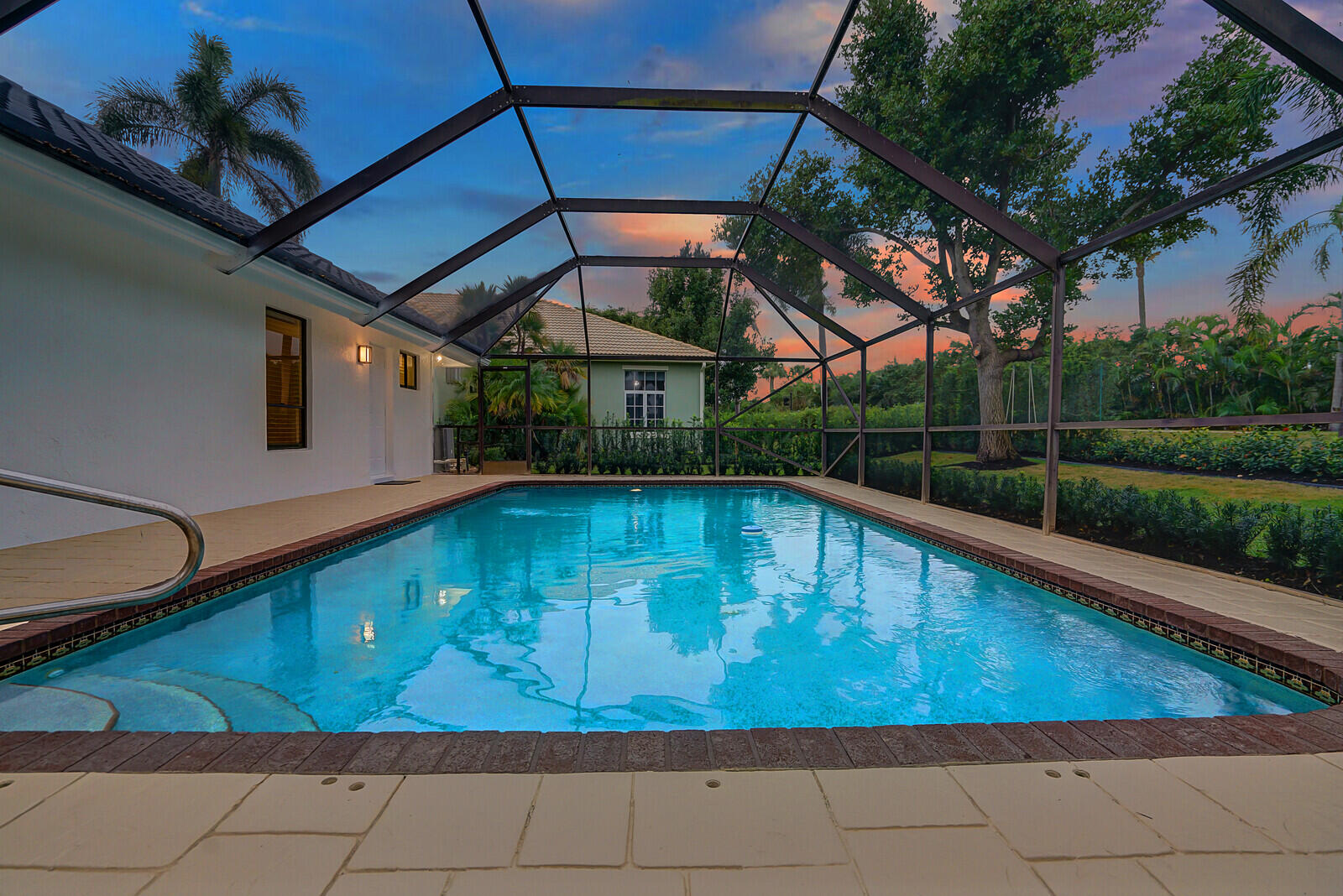 7764 Mandarin Drive Boca Raton, FL 33433 - Photo 59 of 71 Pool at Twilight