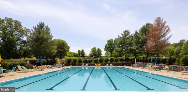 a view of outdoor space yard swimming pool and furniture