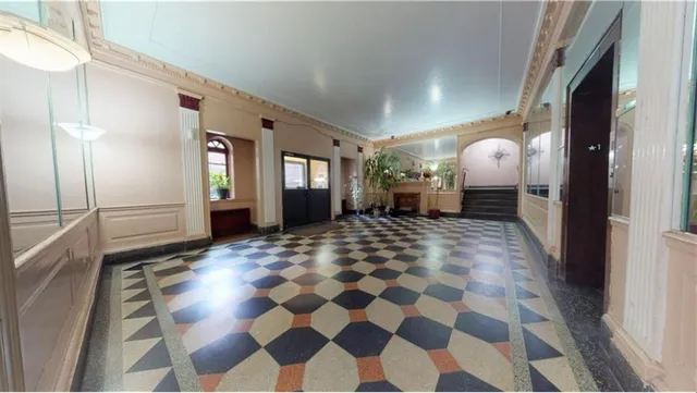 a view of a hallway with interior of the house