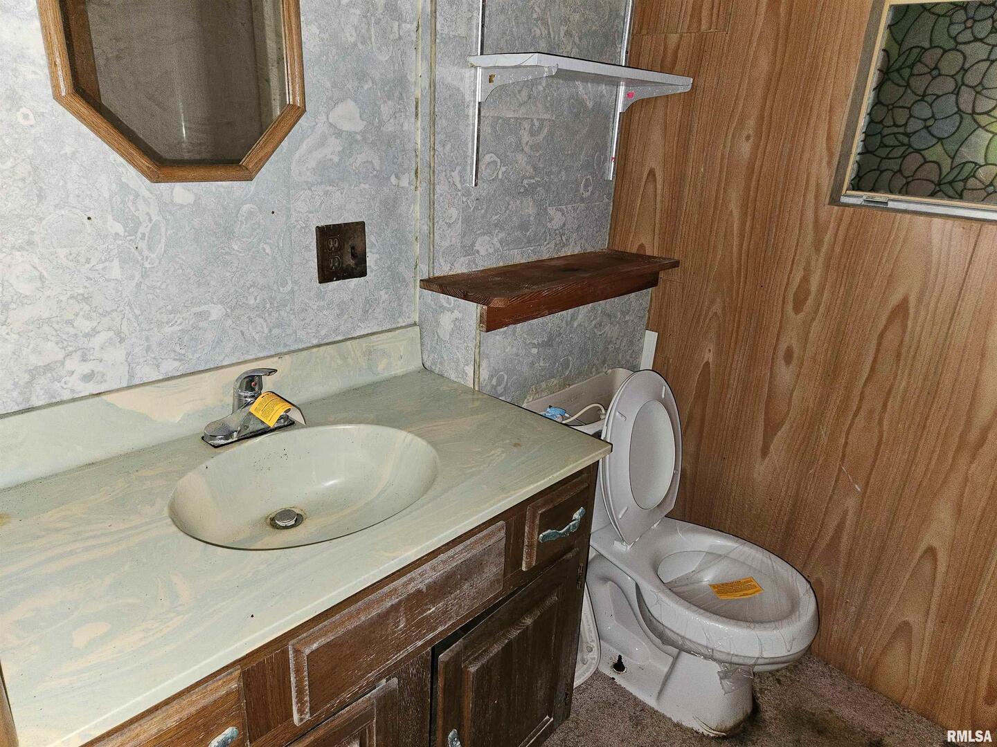 1233 West Harrison Road Murphysboro, IL 62966 - Photo 23 of 24 a bathroom with a sink a toilet and shower