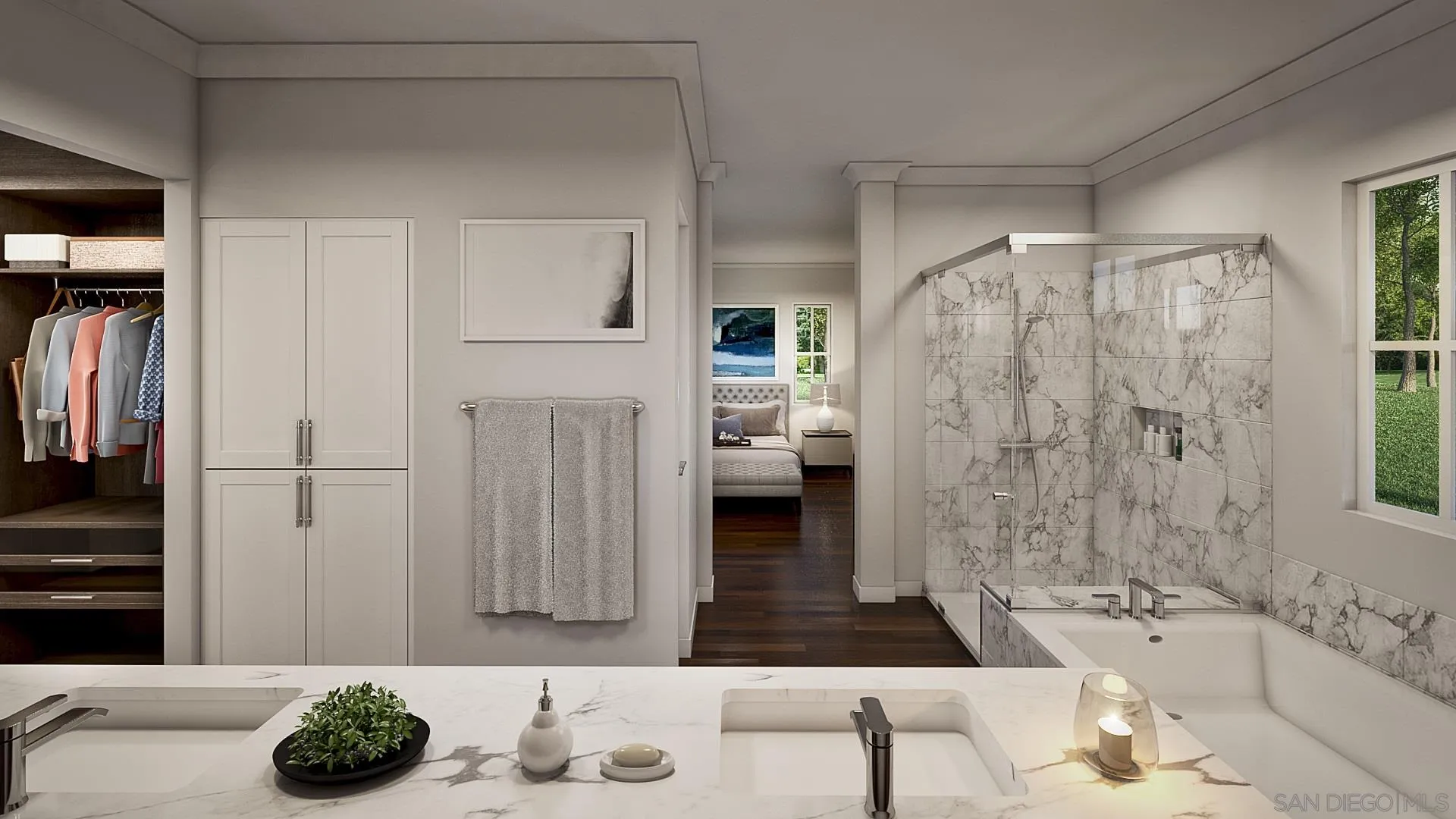 8304 The Grant Place Bonita, CA 91902 - Photo 4 of 7 a bathroom with a tub sink and a shower