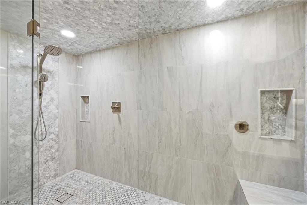 401 Bayfront Place, Unit 3307 Naples, FL 34102 - Photo 16 of 28 Bathroom with tiled shower and recessed lighting
