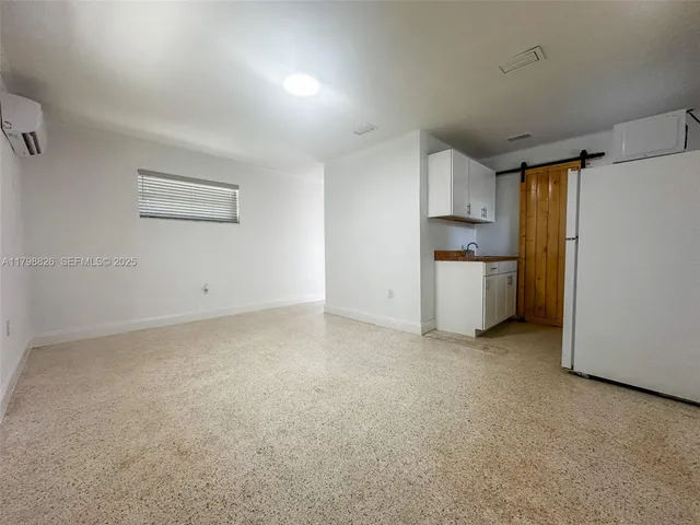 a view of a garage kitchen